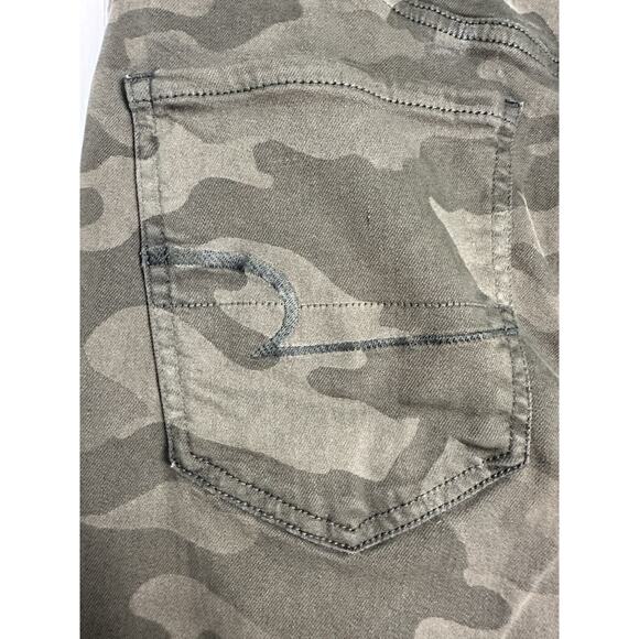 American Eagle Womans Next Level Stretch High-Waisted Camo Jeggings Jeans 14 - Picture 6 of 11
